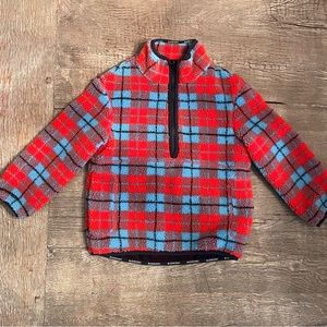Burberry boys Sherpa 1/4 zip pullover